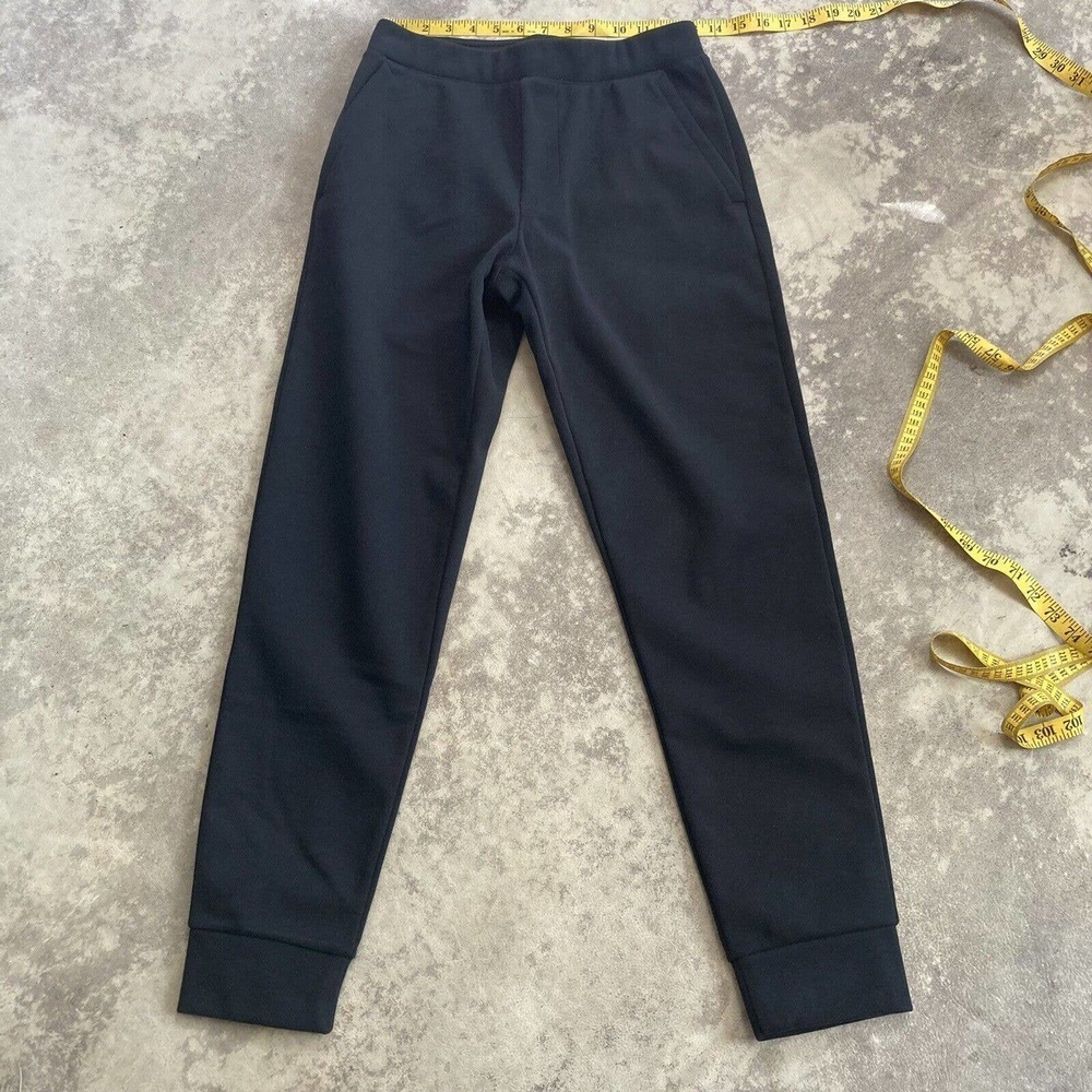 Uniqlo Women's Size Small Black‎ Tapered Sweat Pants Pockets